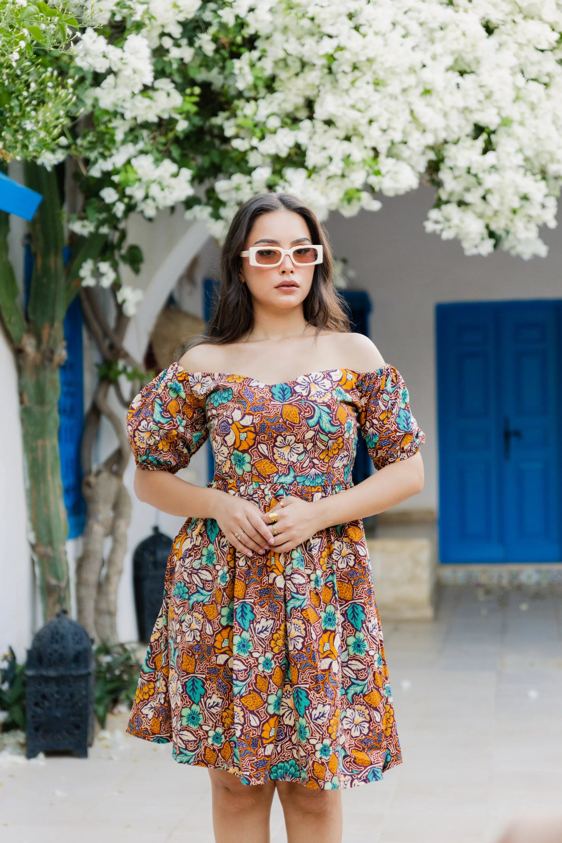 Floral Fiesta Off-Shoulder