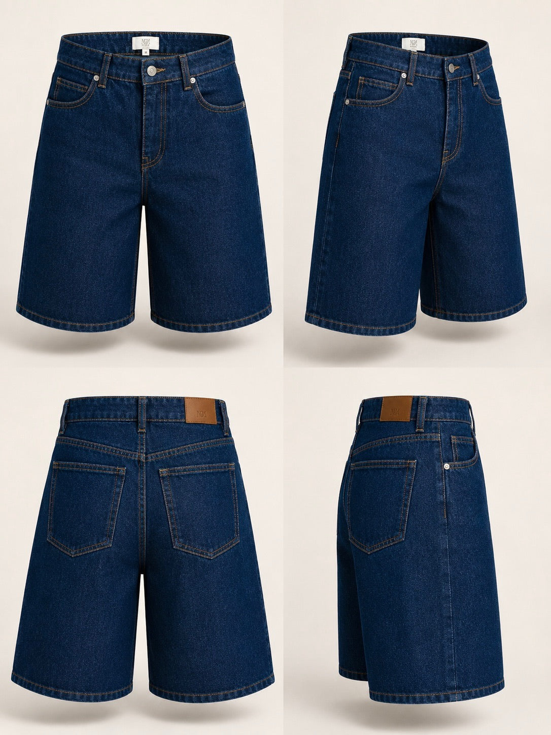 Denim Bermuda Shorts