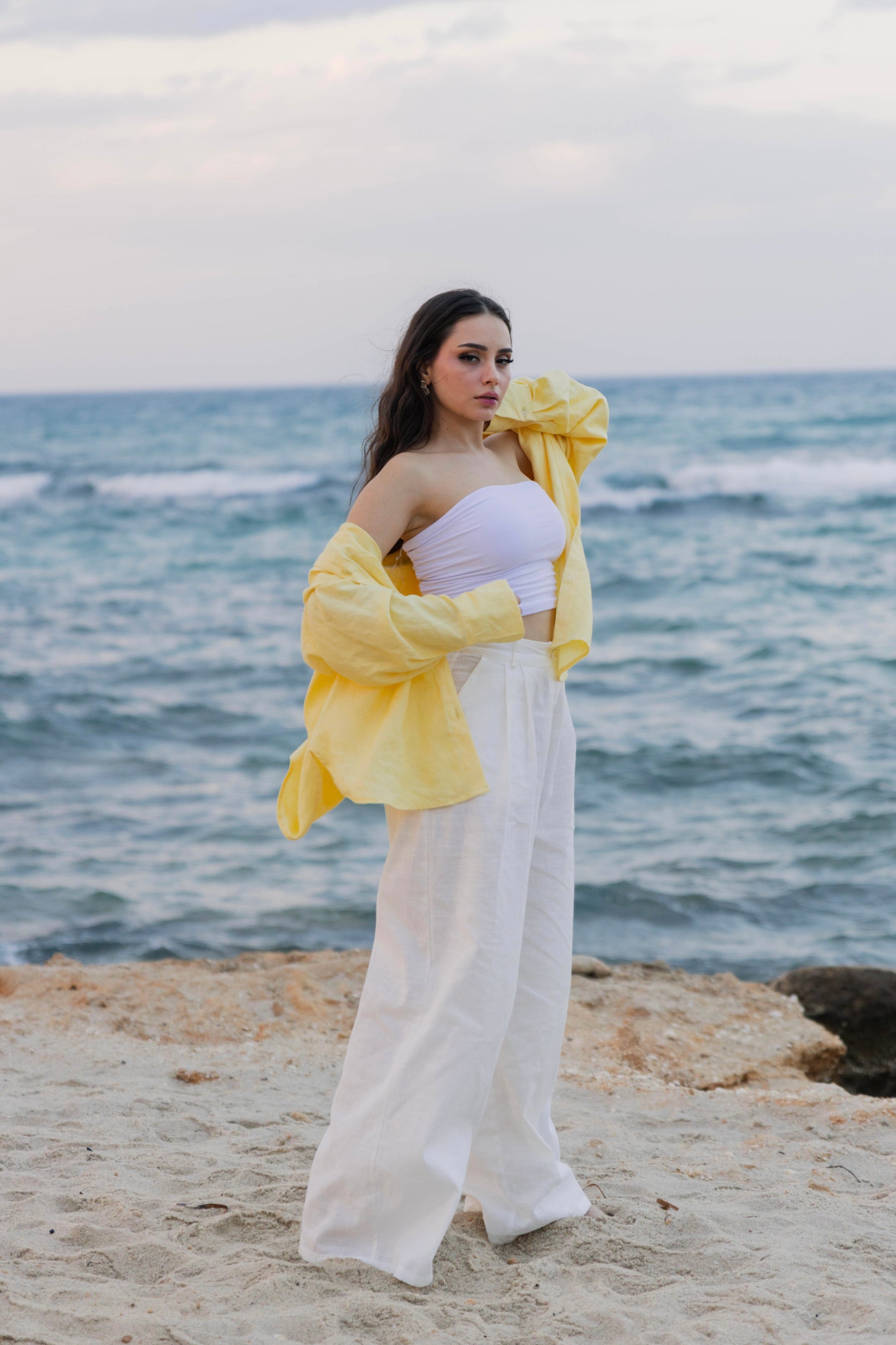Yellow Linen Shirt