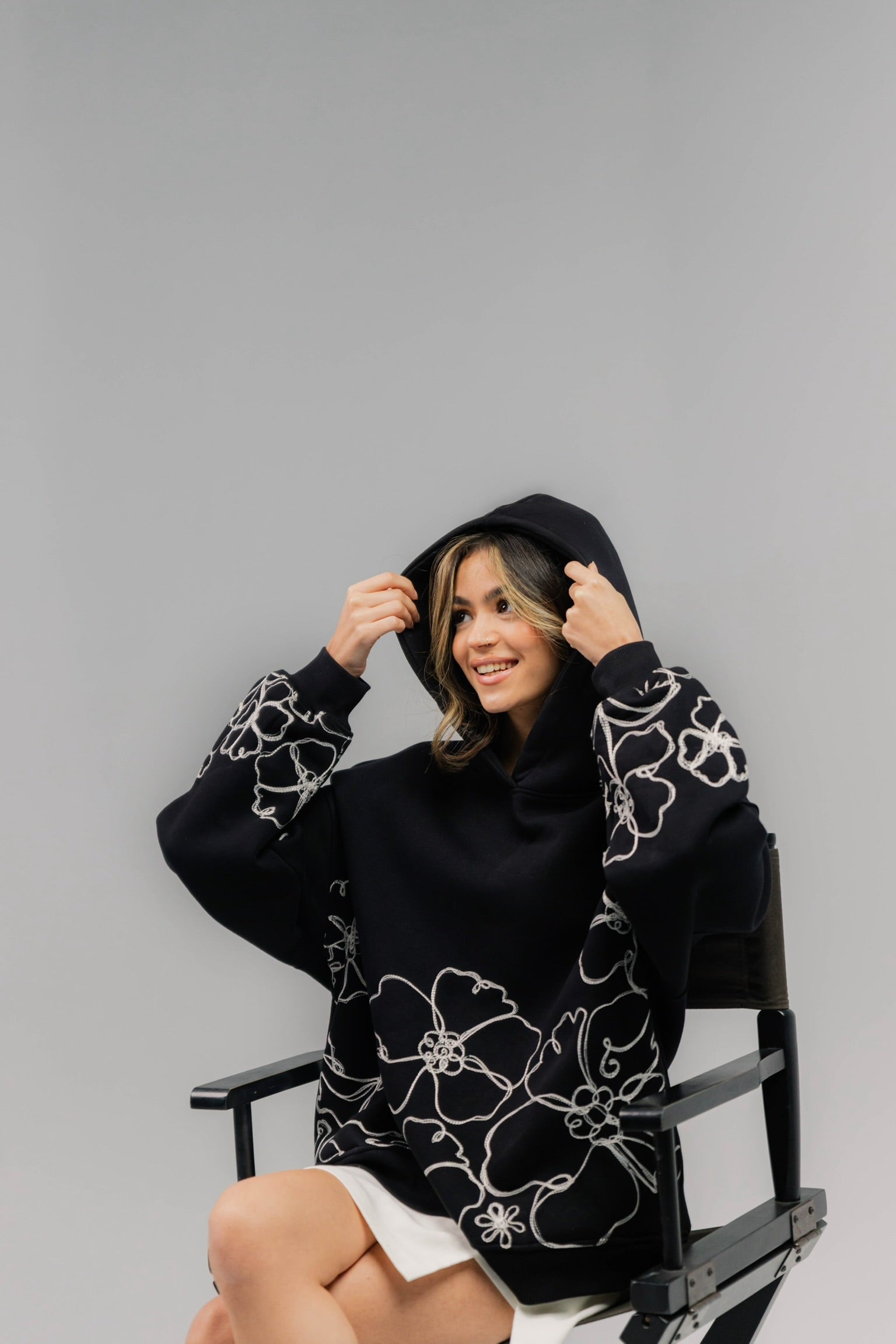 Midnight Bloom Hoodie