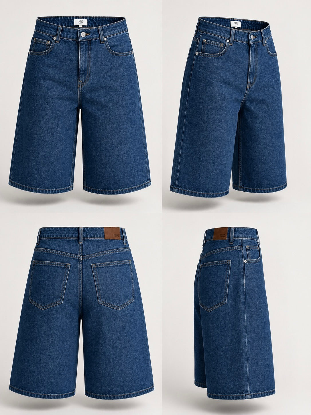 Denim Bermuda Shorts
