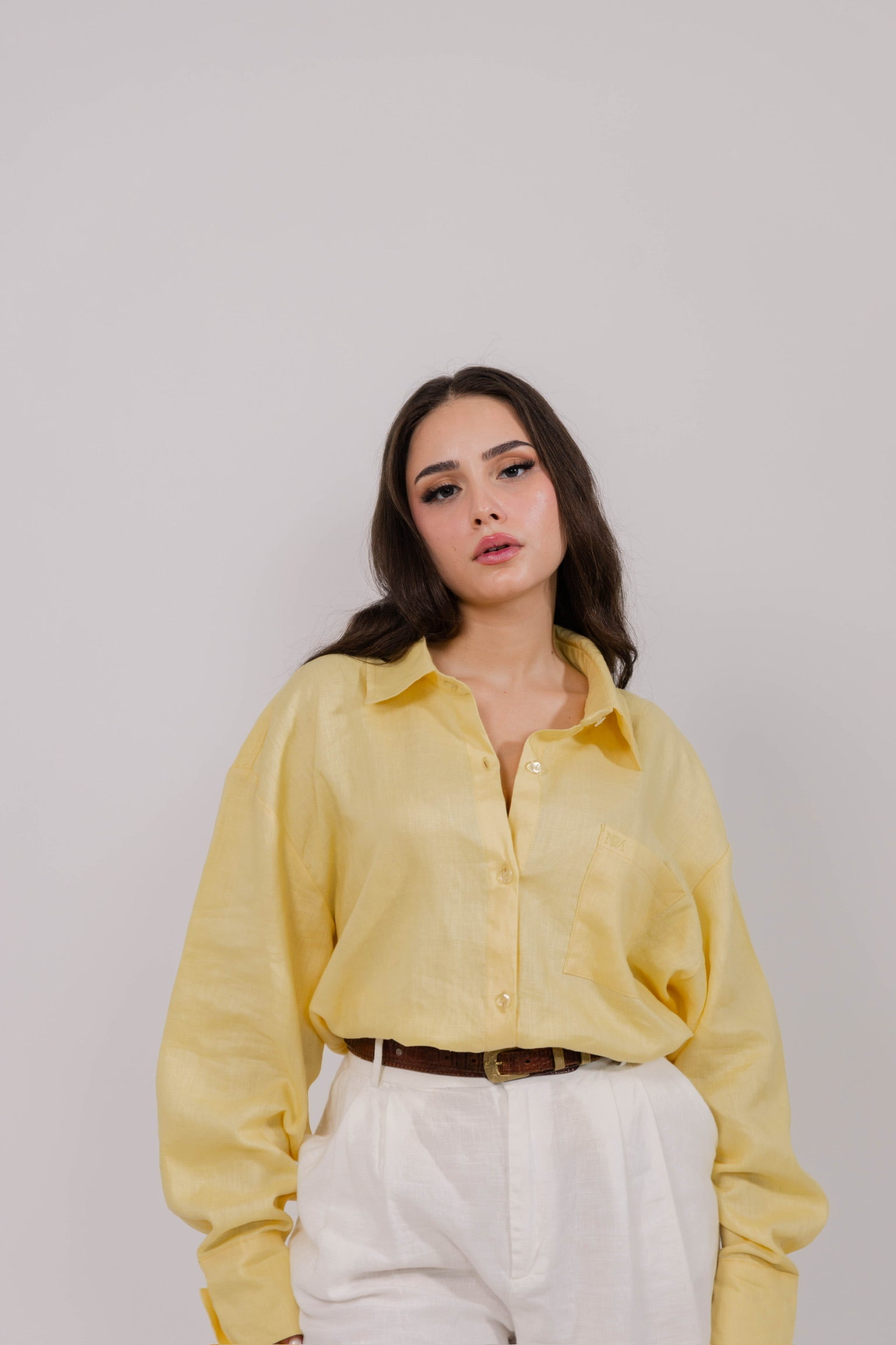 Yellow Linen Shirt