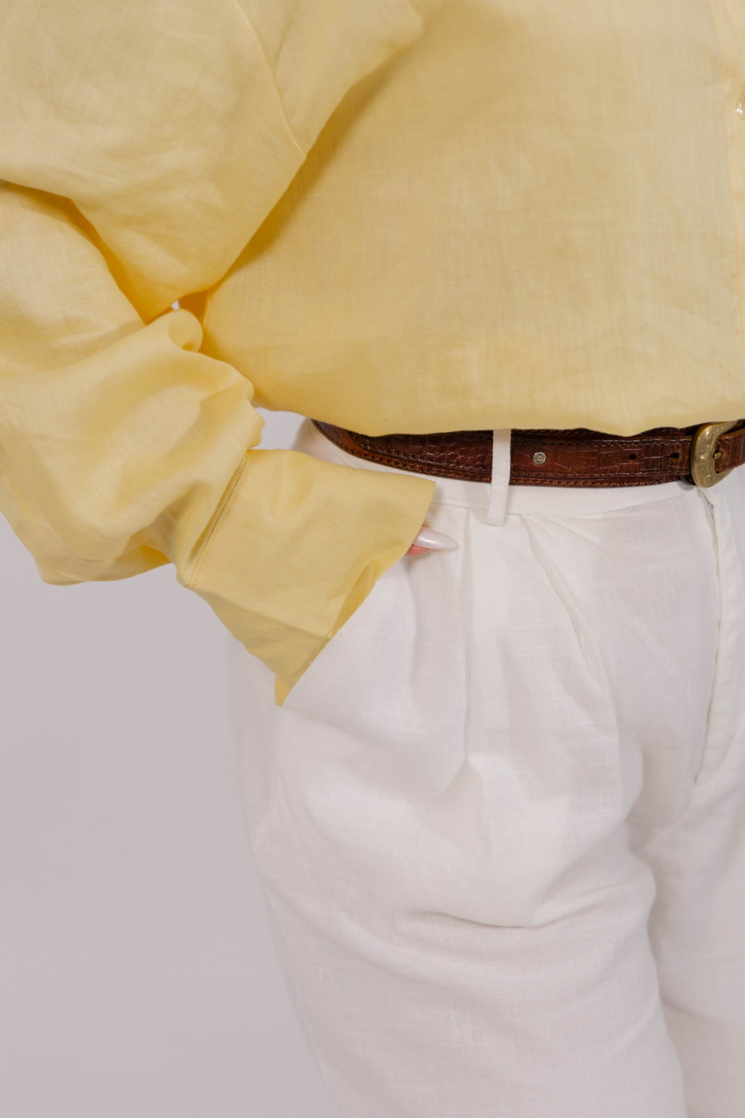 Yellow Linen Shirt