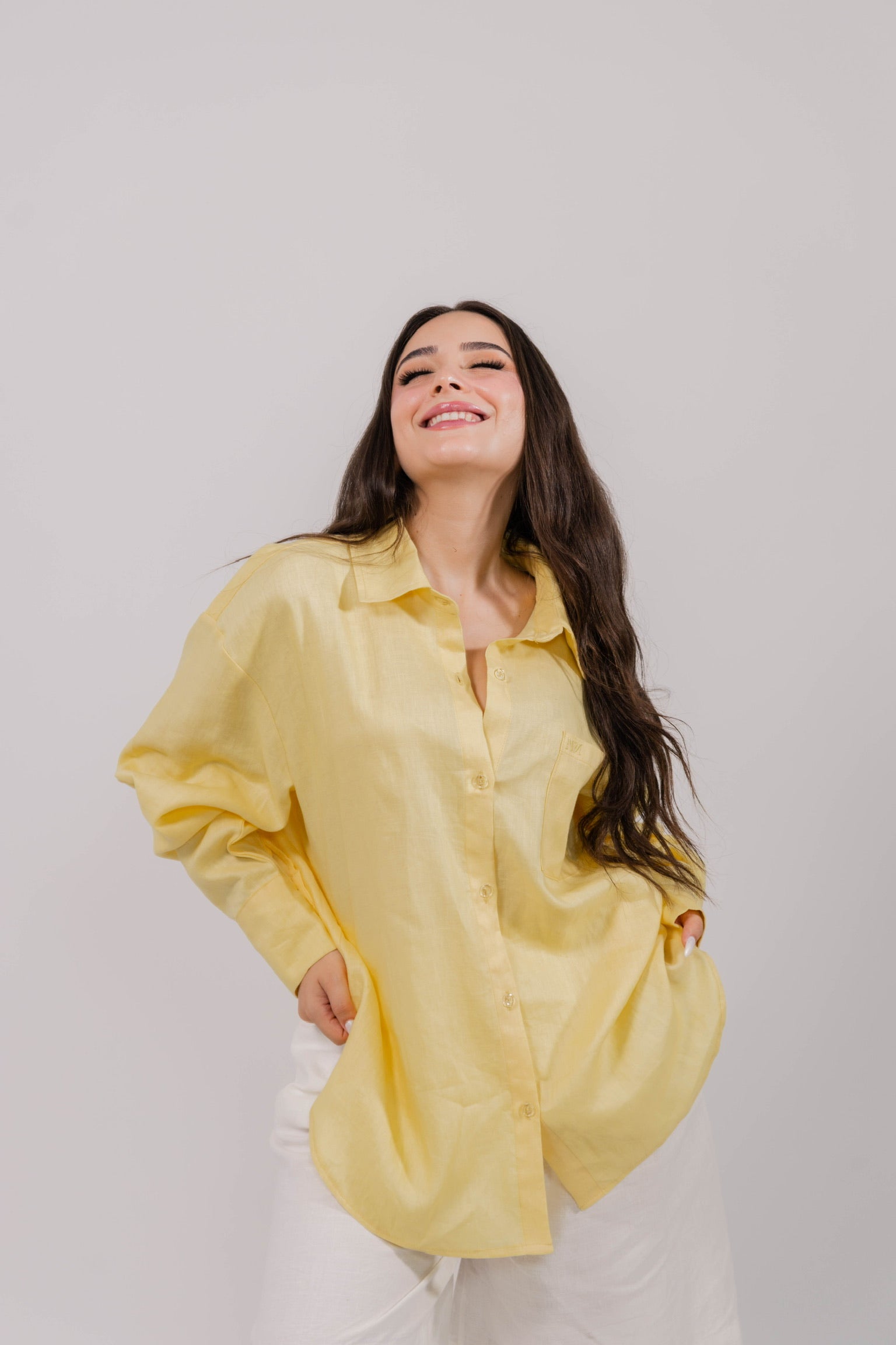 Yellow Linen Shirt