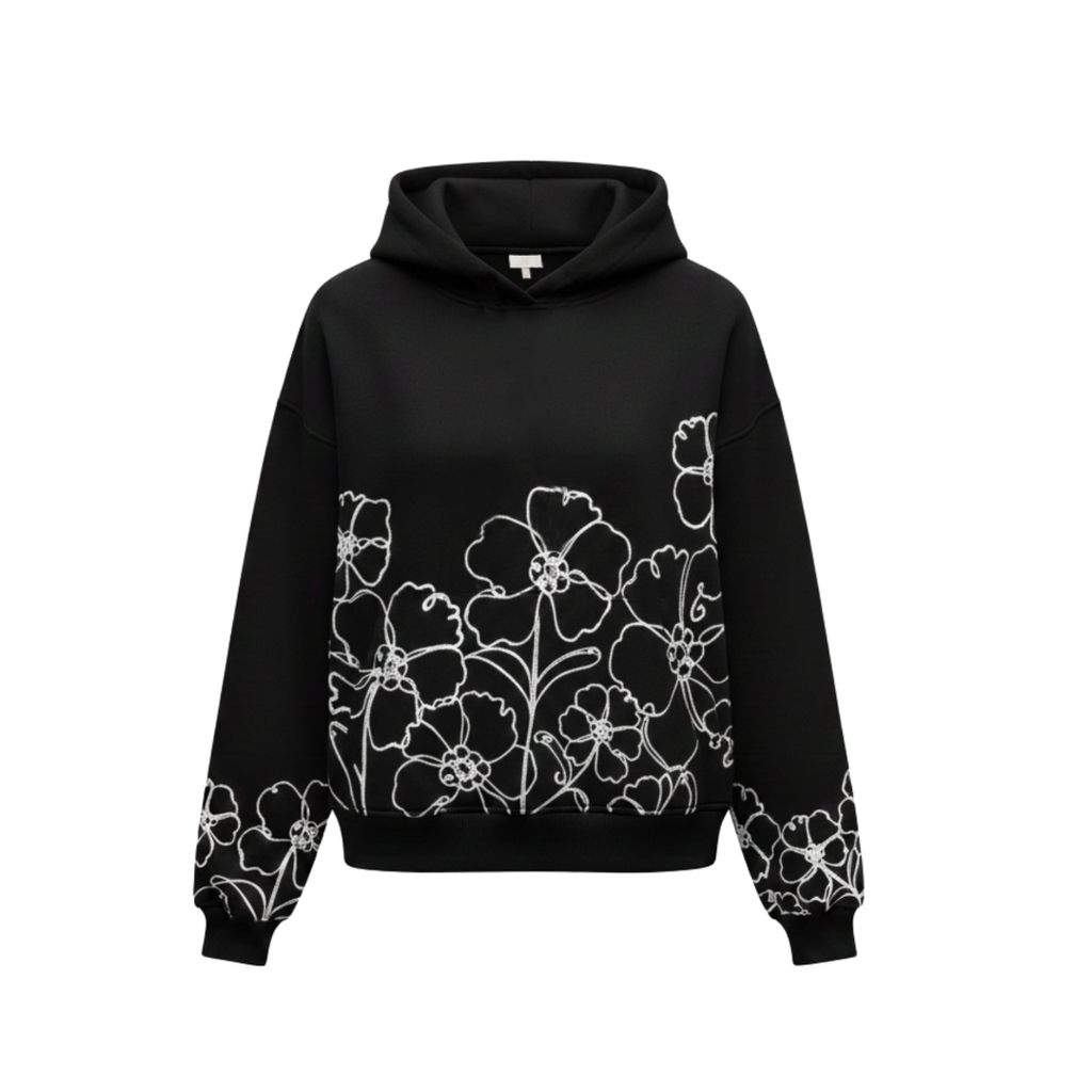 Midnight Bloom Hoodie