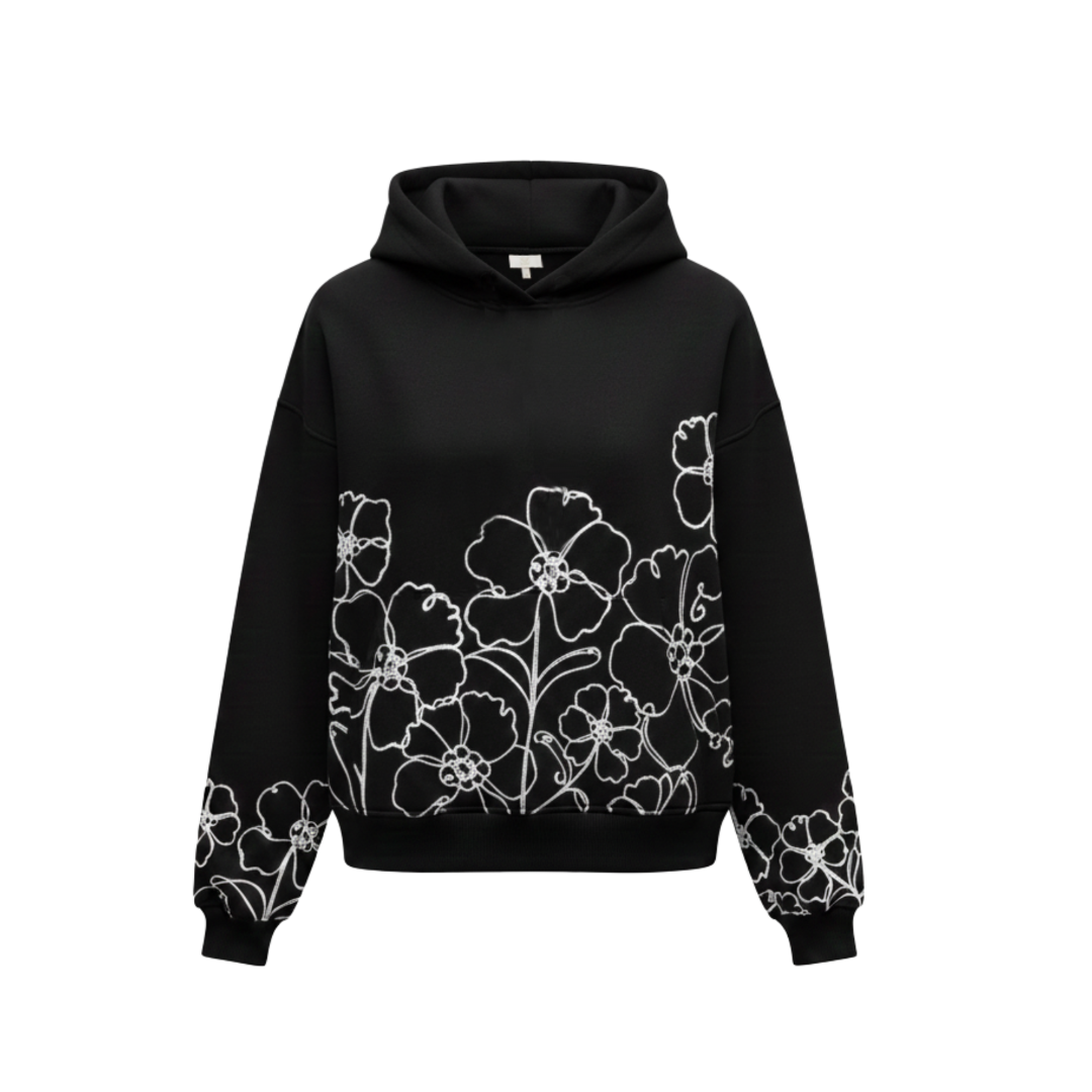 Midnight Bloom Hoodie
